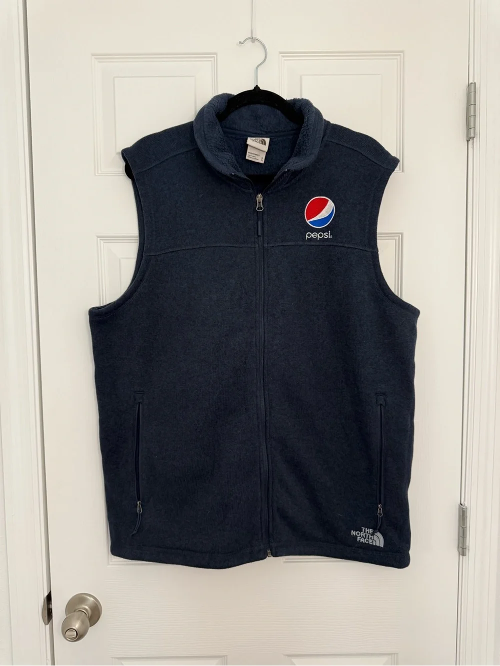 The North Face Sweater Fleece Vest Pepsi Men’s XL Navy